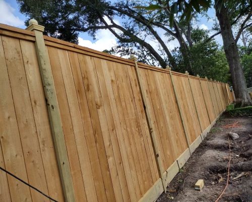 Cap-and-trim fences